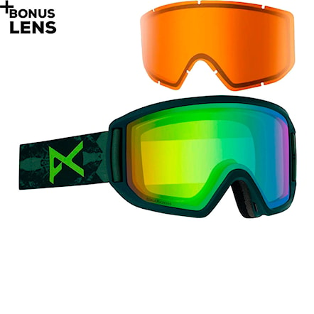 Snowboardové okuliare Anon Relapse deer mountain | sonar green+amber 2020 - 1