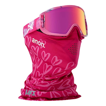 Snowboard Goggles Anon Relapse Jr Mfi spring | pink amber 2018 - 1