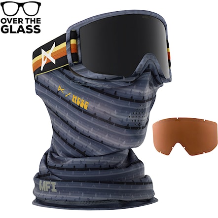 Snowboard Goggles Anon Relapse Mfi hcsc | sonar smoke+amber 2019 - 1