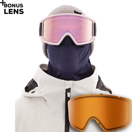 Gogle snowboardowe Anon Relapse MFI pat rogasch | perceive cloudy pink+amber 2021 - 1