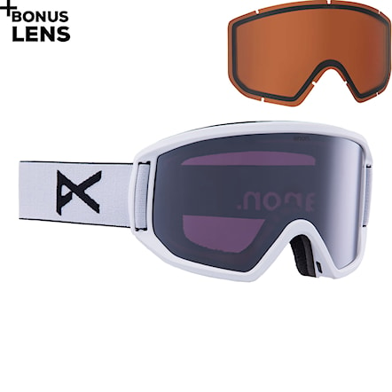 Snowboard Goggles Anon Relapse white | perceive sunny onyx+amber 2023 - 1