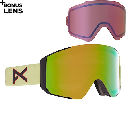 Gogle snowboardowe Anon Sync crazy eyes green | perc.var.green+per.cl.pink 2021 - 1