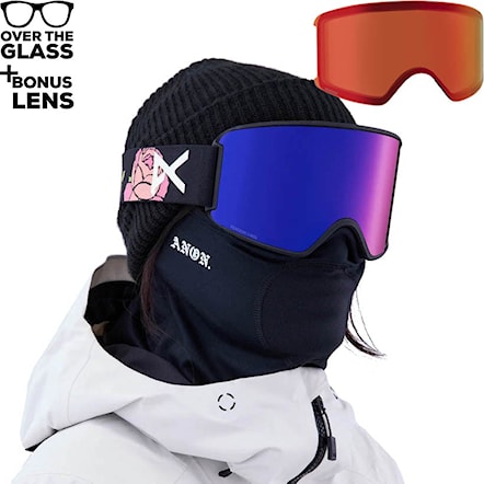 Snowboard Goggles Anon WM3 MFI talent scout | perc.sunny red+perc.cloudy burst 2023 - 1