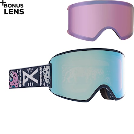 Snowboard Goggles Anon Wm3 noom | perc.var.blue+perc.cloudy pink 2021 - 1