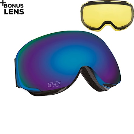 Snowboard Goggles Aphex Kepler matt blue | revo blue+yellow 2021 - 1