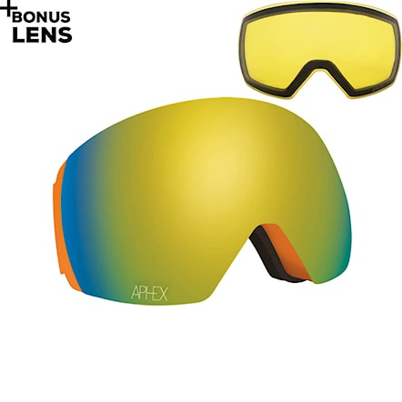 Snowboard Goggles Aphex Styx matt orange | revo gold+yellow 2021 - 1