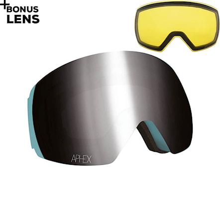 Snowboardové okuliare Aphex Styx matt petrol | silver+yellow 2021 - 1