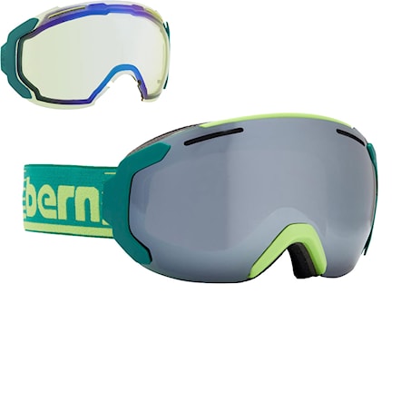 Snowboardové okuliare Bern Jackson green retro | grey+yellow blue 2019 - 1