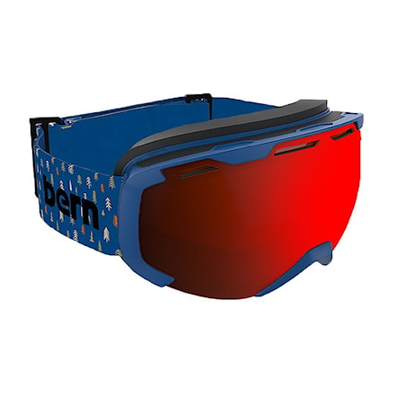 Snowboard Goggles Bern Sawyer blue trees | red/black mirror s 2018 - 1
