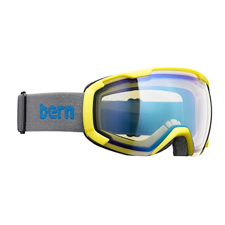 Gogle snowboardowe Bern Sawyer neon yellow w/o bag | yellow/blue light mirror 2017 - 1