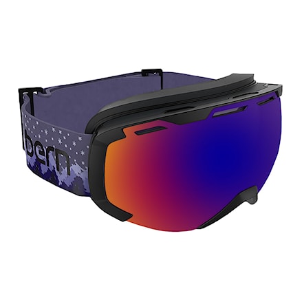 Snowboardové brýle Bern Scout purple treeline | blue/purple mirror s 2018 - 1