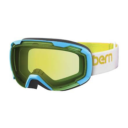 Snowboard Goggles Bern Scout white/yellow | yellow/blue light mirror 2016 - 1