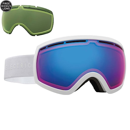 Snowboard Goggles Electric Eg2.5 gloss white | rose/blue chrome+light green 2016 - 1