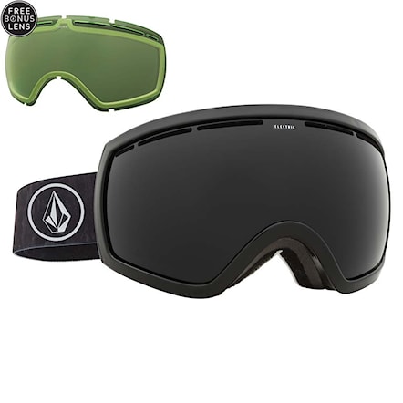 Snowboard Goggles Electric Eg2.5 volcom co-lab | jet black+light green 2016 - 1
