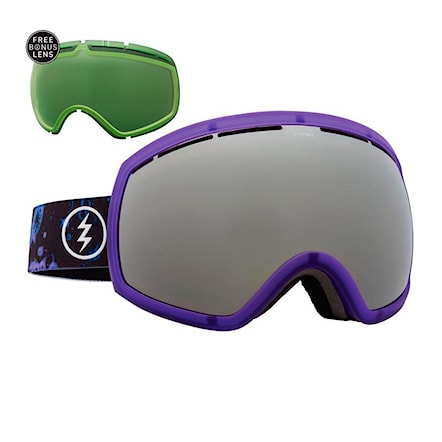 Snowboardové brýle Electric Eg2 mindblow purple | brose/silver chrome+light green 2017 - 1