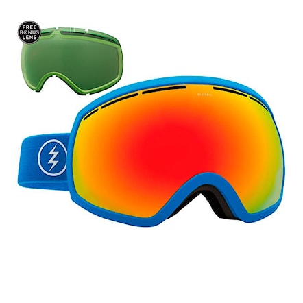 Snowboardové okuliare Electric Eg2 royal blue | brose/red chrome+light green 2017 - 1