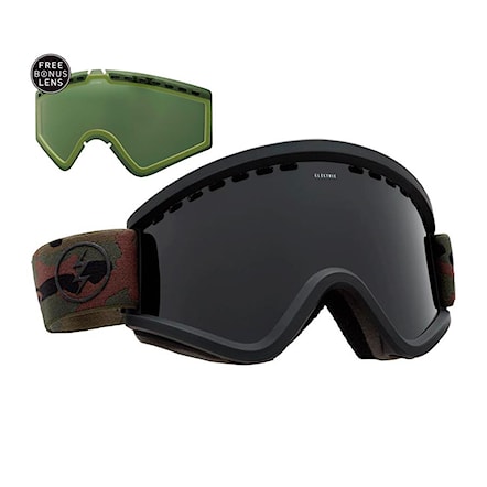 Snowboard Goggles Electric Egv dark camo | jet black+light green 2017 - 1
