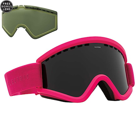 Snowboard Goggles Electric Egv solid berry | jet black+light green 2016 - 1