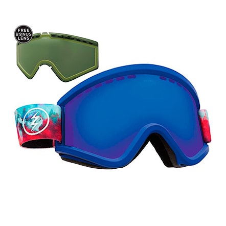 Snowboard Goggles Electric Egv wolf | brose/blue chrome+light green 2017 - 1