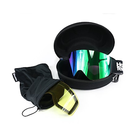 Snowboardové brýle Horsefeathers Knox black | mirror green 2024 - 2