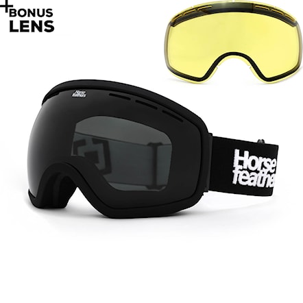 Snowboardové brýle Horsefeathers Knox black | smoke 2024 - 1