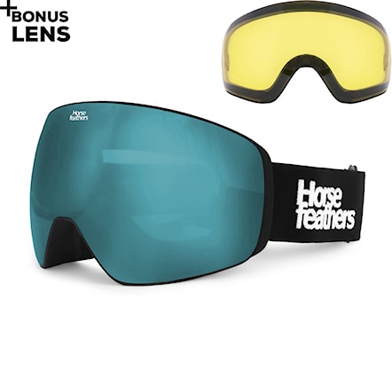 Snowboardové brýle Horsefeathers Scout black | mirror blue 2024 - 1