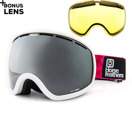Snowboard Goggles Horsefeathers X Melon Chief candy | silver chrome+yellow 2020 - 1