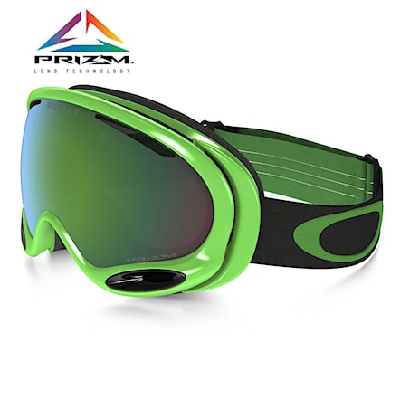 Snowboard Goggles Oakley A Frame 2.0 80s green collection | prizm jade iridium 2016 - 1
