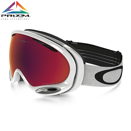 Snowboardové okuliare Oakley A Frame 2.0 polished white | prizm torch iridium 2018 - 1