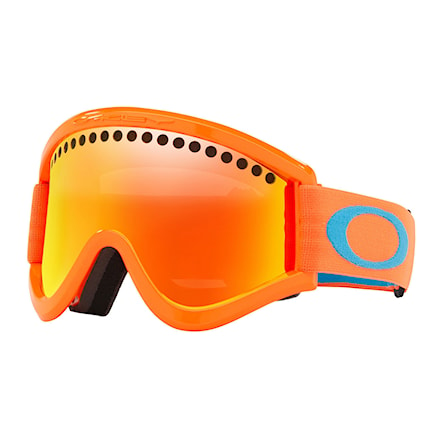 Gogle snowboardowe Oakley E-Frame neon orange | fire iridium 2018 - 1