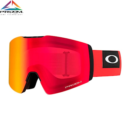 Snowboard Goggles Oakley Fall Line XL blockedout red | prizm torch iridium 2020 - 1