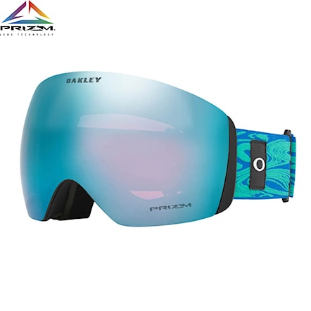 Snowboard Goggles Oakley Flight Deck L blue dynamic flow | prizm snow sapphire 2022 - 1