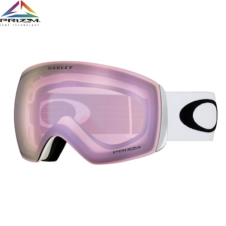 Snowboard Goggles Oakley Flight Deck L matte white | prizm hi pink iridium 2022 - 1
