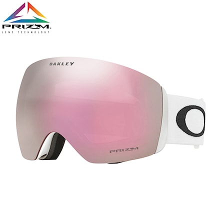 Snowboard Goggles Oakley Flight Deck matte white | prizm hi pink iridium 2019 - 1