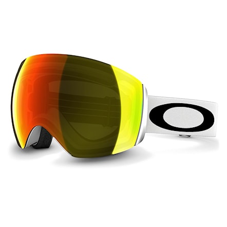 Snowboard Goggles Oakley Flight Deck matte white | fire iridium 2017 - 1