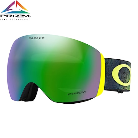 Snowboard Goggles Oakley Flight Deck mystic flow retina | prizm snow jade iridium 2019 - 1