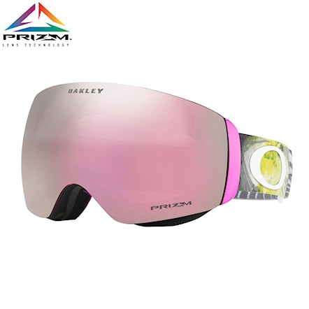 Snowboard Goggles Oakley Flight Deck Xm corduroy dreams laser rose | prizm snow hi pink iridium 2018 - 1