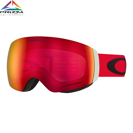 Snowboard Goggles Oakley Flight Deck XM red black | prizm torch iridium 2020 - 1