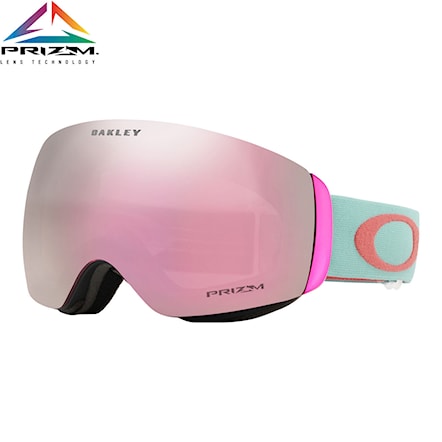 Snowboard Goggles Oakley Flight Deck XM white | prizm snow hi pink iridium 2019 - 1