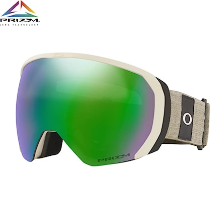 Snowboard Goggles Oakley Flight Path Xl heathered grey dark brush | prizm snow jade 2021 - 1