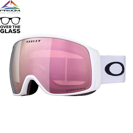 Snowboard Goggles Oakley Flight Tracker L matte white | prizm rose gold 2024 - 1