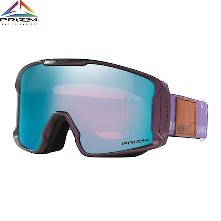 Snowboardové okuliare Oakley Line Miner M fraktel lilac | prizm sapphire iridium 2024 - 1