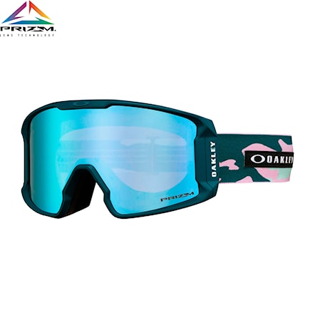 Snowboardové okuliare Oakley Line Miner XM pink camo | prizm sapphire iridium 2020 - 1