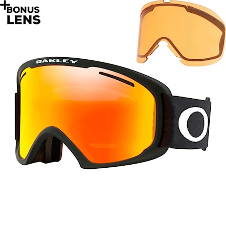 Gogle snowboardowe Oakley O Frame 2.0 Pro Xl matte black | fire iridium+persimmon 2021 - 1