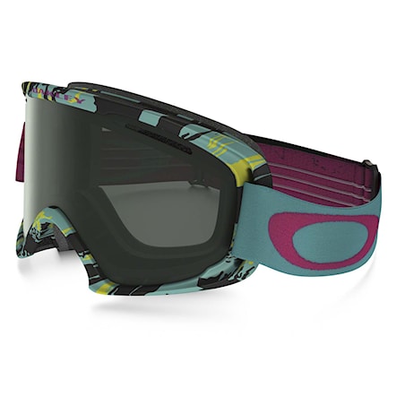 Snowboardové okuliare Oakley O2 Xl Danny Kass tiger camo neon | dark grey 2016 - 1