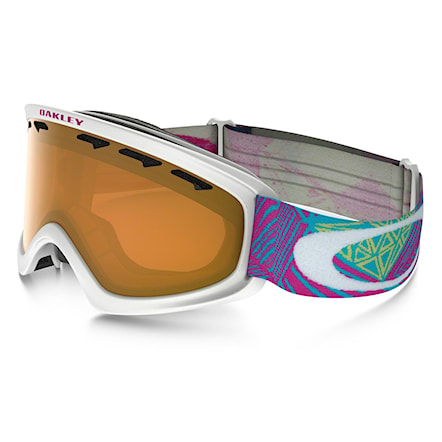 Snowboard Goggles Oakley O2 Xs geo chaos neon pink | persimmon 2017 - 1