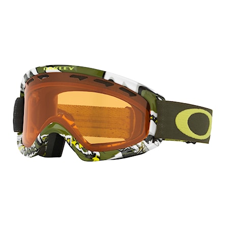 Snowboard Goggles Oakley O2 Xs shady trees army green | persimmon 2018 - 1