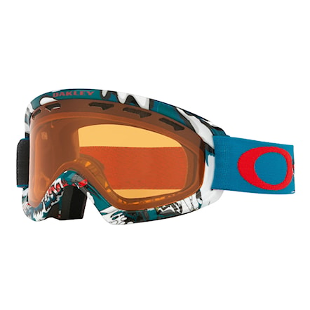 Snowboardové okuliare Oakley O2 Xs shady trees blue red | persimmon 2018 - 1