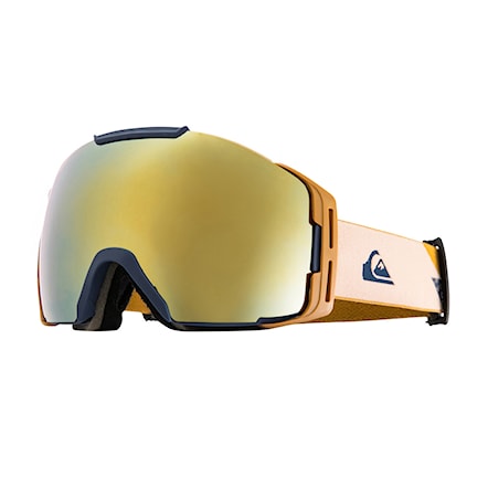 Snowboardové okuliare Quiksilver Discovery insignia blue/ml gold s3 2023 - 1