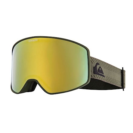 Snowboardové okuliare Quiksilver Storm grape leaf/ml gold s3 2024 - 1